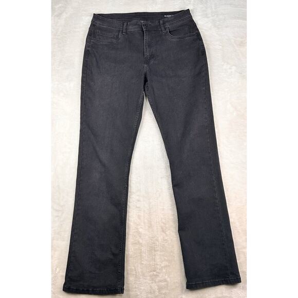 The Perfect Jean NYC Bootcut Jeans Mens 34x36 Black Denim 5-Pocket Performance - Picture 1 of 8